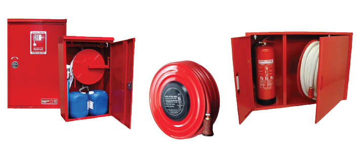 صناديق وبكرات الحريق